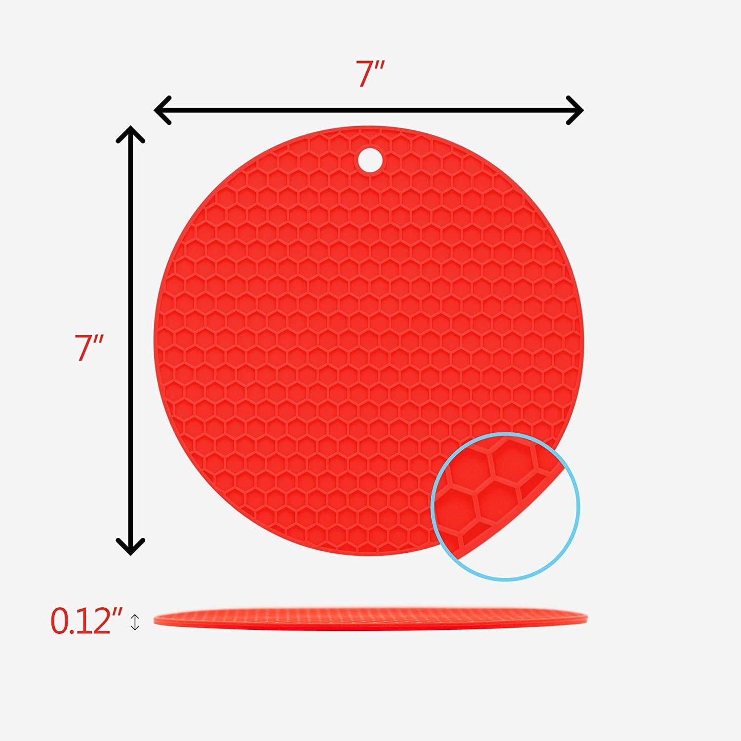 CookSafe Pro Silicone Hot Mat (Pack Of 4)