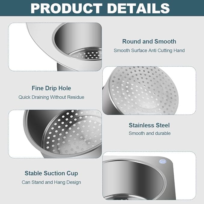 SteelPrime Stainless Sink Strainer