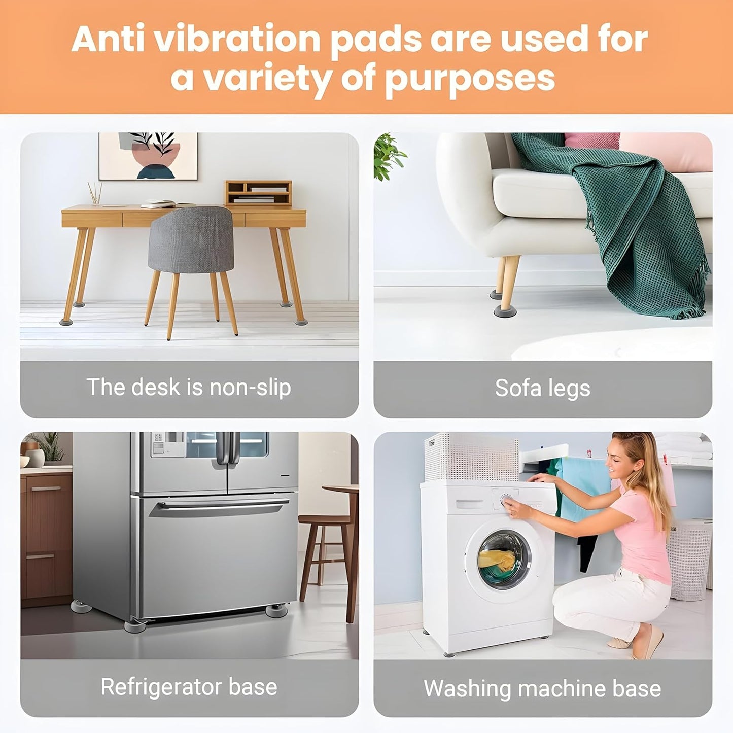 ShockGuard Anti-Vibration Pads (4 Pcs)