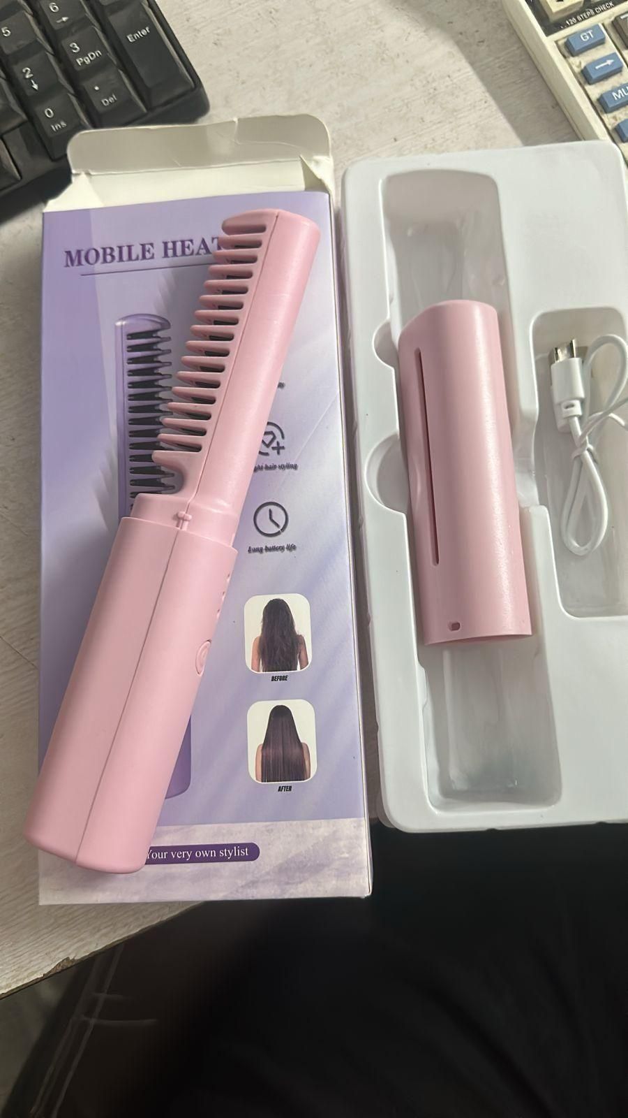 GlowGlide Rechargeable Hair Comb