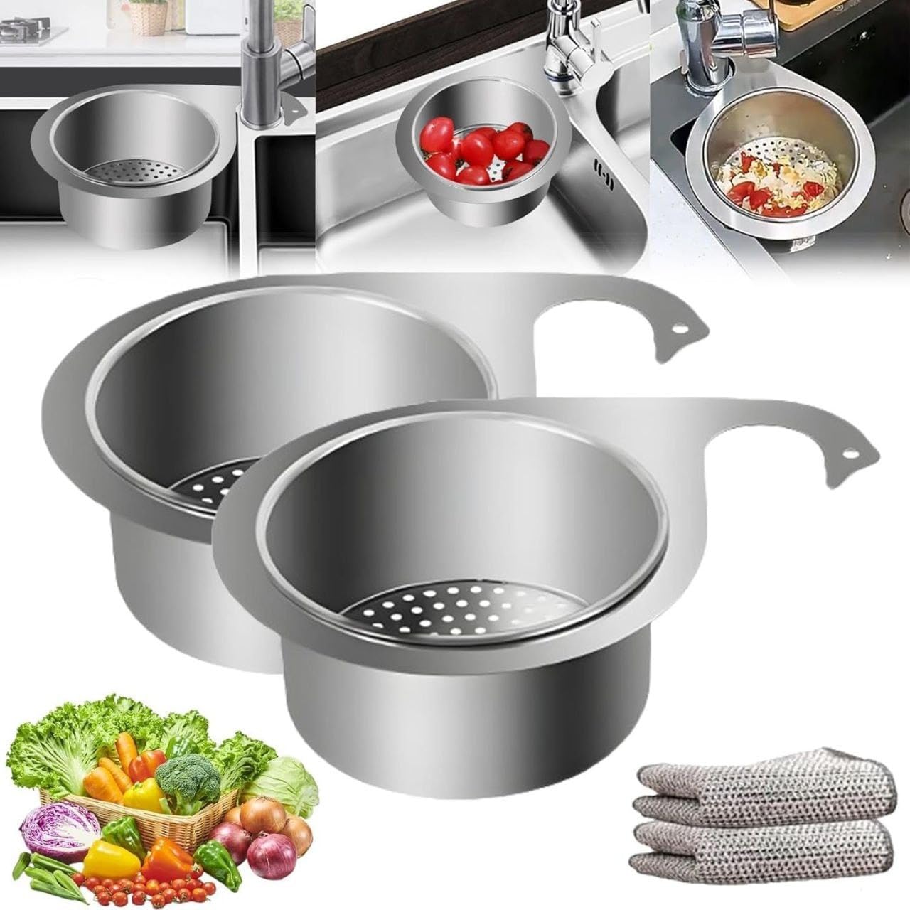 SteelPrime Stainless Sink Strainer