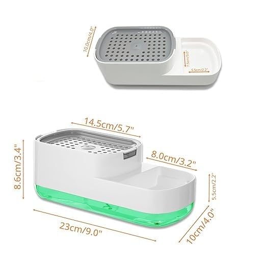 SmartClean 3-in-1 Dish Soap Dispenser Station