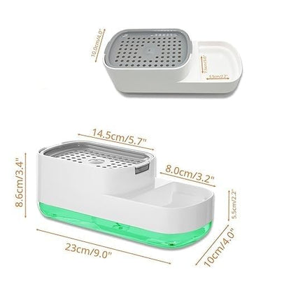 SmartClean 3-in-1 Dish Soap Dispenser Station