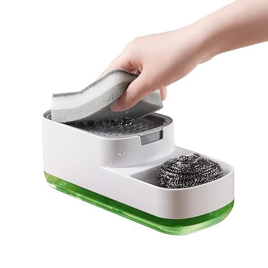 SmartClean 3-in-1 Dish Soap Dispenser Station