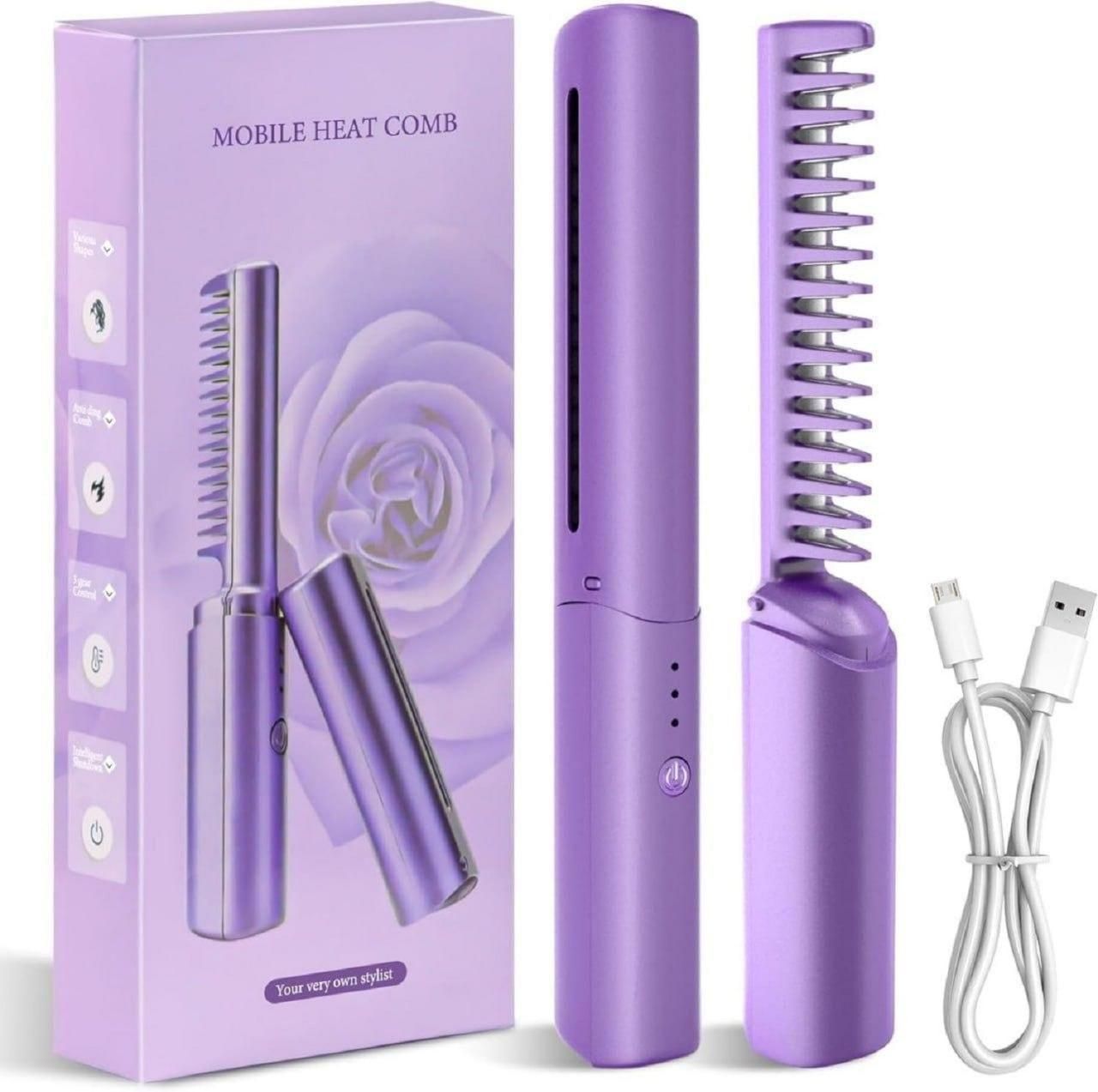 GlowGlide Rechargeable Hair Comb