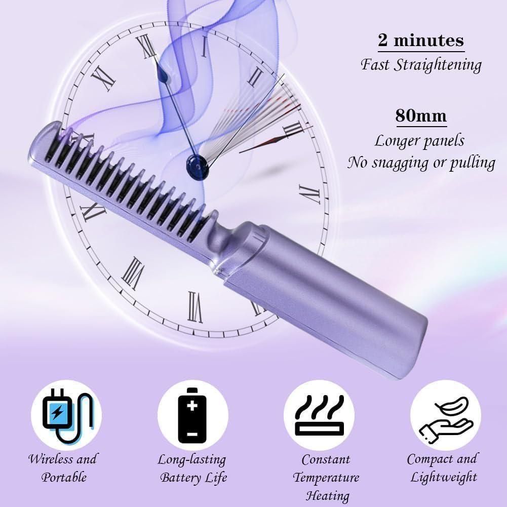 GlowGlide Rechargeable Hair Comb