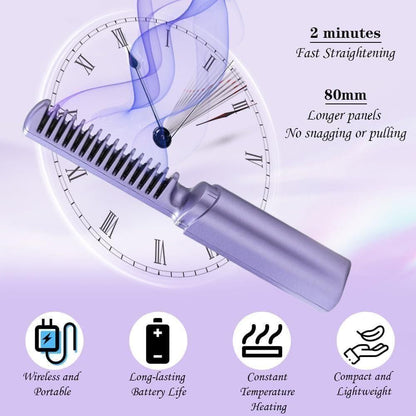 GlowGlide Rechargeable Hair Comb