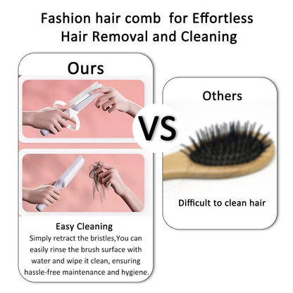 SmoothCare Self-Cleaning Anti-Static Massage Comb