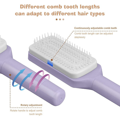 SmoothCare Self-Cleaning Anti-Static Massage Comb