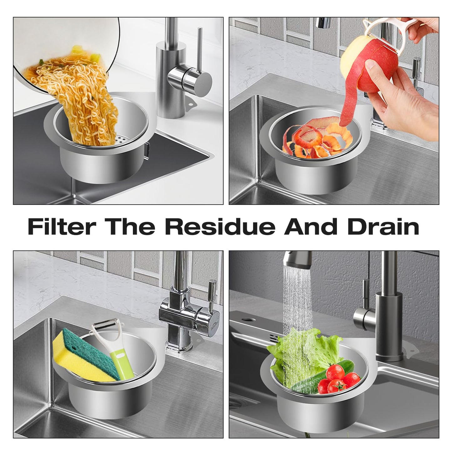 SteelPrime Stainless Sink Strainer