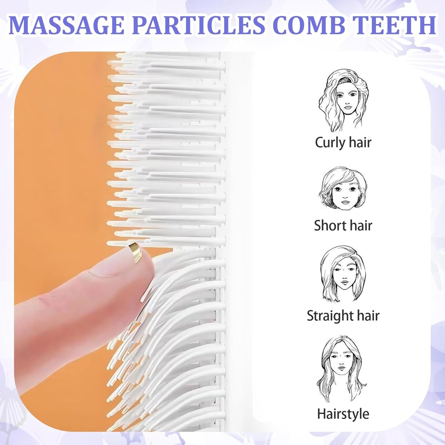 SmoothCare Self-Cleaning Anti-Static Massage Comb