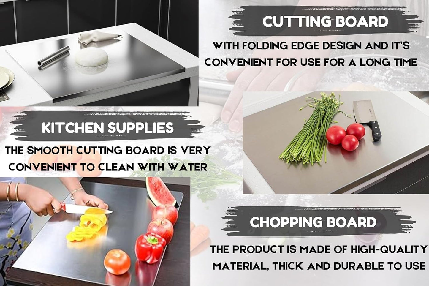 SteelPro Premium Stainless Steel Chopping Board