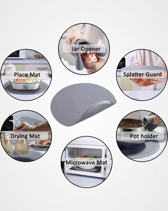 CookSafe Pro Silicone Hot Mat (Pack Of 4)