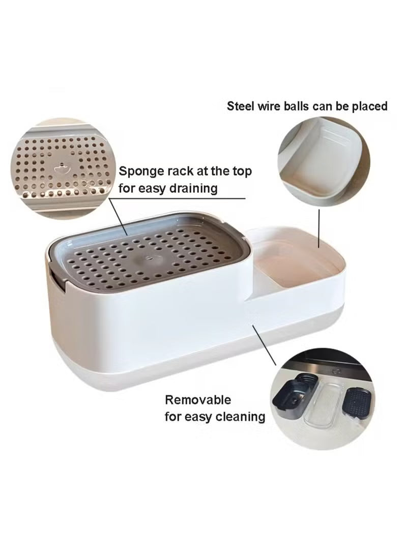 SmartClean 3-in-1 Dish Soap Dispenser Station