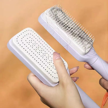 SmoothCare Self-Cleaning Anti-Static Massage Comb